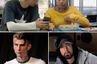 Machine Gun Kelly’s bold transition from rap to rock wasn’t just a creative decision—it came after one of the most infamous feuds in modern hip-hop. Eminem’s scathing diss didn’t just spark headlines, it might’ve marked the turning point in MGK’s entire music career. Dive into the history, the fallout, and what really drove MGK to hang up the mic.