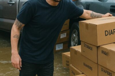 “Eminem Drove 6 Hours Alone with a Truck Full of Diapers — Then Unloaded Something No One Expected”!No cameras. No headlines. Just Eminem in a hoodie, quietly pulling up to a storm-ravaged shelter at 3AM — his truck packed to the brim with diapers, formula, and…a sealed black case no one could identify. “He said it was for the NICU babies,” one nurse whispered. “No one even knew he was coming.” When asked for a photo, Eminem refused. “This ain’t about me,” he said, eyes fixed on a newborn wrapped in a Red Cross blanket. Volunteers are still talking about what was inside that black case — and why he insisted on carrying it himself. Ready to be shocked!!