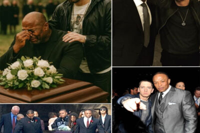 Eminem looked sad and heartbroken as he attended the funeral of De. Dre’s second son, Andre Jr. The rapper broke down in tears after learning the real cause of Andre’s death. The rapper said, “Dr. Dre saved me, but he couldn’t save his own son!”