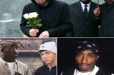 Eminem Breaks Down in Tears at Tupac’s Grave: 50 Cent and Snoop Dogg Silent as They Witness Tupac’s Final Wish Revealed