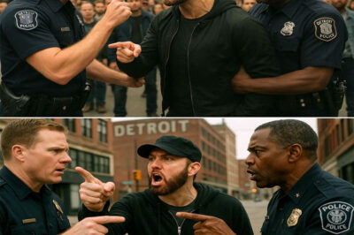 Detroit Cop Tries to Publicly Humiliate Eminem—What He Didn’t Expect? A Crowd Uprising That Destroyed His Career in Seconds!He grabbed the mic and tried to make a scene—mocking Eminem in front of thousands at Detroit! But in just ten seconds, it all blew up in his face. What started as a petty jab turned into a career-ending disaster as the crowd turned violent with rage, chanting Em’s name and forcing officials to step in. Phones were out. Cameras were rolling. And by the time it ended, one man’s reputation was in ruins… while Eminem stood tall in absolute silence. What did the cop say? And what did Marshall do that left a city breathless?