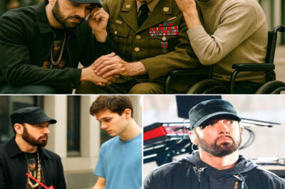 Eminem Silently Fulfills Childhood Promise to a Veteran’s Family — Fans in Tears Over His 5-Year Act of Quiet Kindness!No headlines. No announcement. But behind one quiet act of generosity lies a decades-old memory Eminem has carried since childhood. When it was revealed he secretly paid five years of college tuition for a young man — the grandson of a war veteran with both legs lost in combat — fans were stunned. But it’s the real reason he did it that’s now sending shockwaves: a silent goodbye Eminem witnessed as a child… a moment that shaped him forever. What did he see through that window? Why has he never spoken about it — until now?