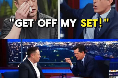 Stephen Colbert just made Elon Musk cry on live TV — and then kicked him off the stage…..