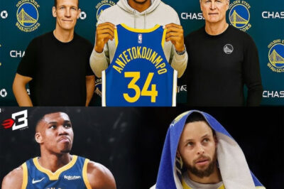 Giannis Antetokounmpo Officially Signing With The Warriors After The Bucks Waved Damian Lillard
