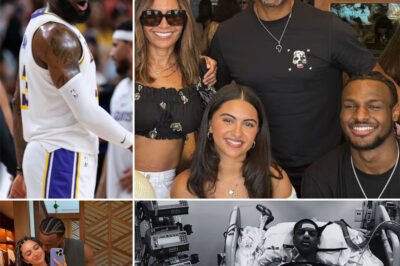 Bronny James posted a sweet photo from his offseason vacation with girlfriend Parker Whitfield, sparking online buzz over how they showcased their ring fingers in the shot!