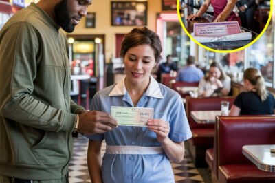 Seeing a pregnant waitress struggling with work, LeBron James quietly handed her a check for $25,000 and told her that…