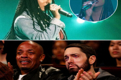 Eminem’s eyes glistened as a 20-year-old Black woman walked onto The Voice stage, armed with nothing but grit, courage, and a microphone. She wasn’t just singing—she was about to stare down one of rap’s most untouchable anthems, “Lose Yourself.” The moment her voice hit the first note, the room froze. It wasn’t the rapid-fire delivery everyone knew—it was raw, soulful, and alive in a way no one saw coming. She bent the song to her will, pouring her story into every lyric, every pause, every breath. By the final line, the air was electric. All four judges shot to their feet, the audience roared in disbelief, and for a few heart-stopping seconds, it felt like the world had just witnessed the birth of something unforgettable. Eminem could only sit there, mist in his eyes, knowing his words had just found a brand-new life.