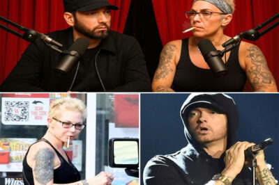 “Eminem Stuns the World: ‘The Eminem Show’ Returns as a Podcast—Featuring a Jaw-Dropping First-Ever On-Air Reunion With Ex-Wife Kim Scott After Over 20 Years, Leaving Fans in Tears and Shocked Silence”! The music world erupted when Eminem announced the return of The Eminem Show—but not as an album. This time, the legend brought it back as a podcast, and fans were not prepared for what came next. Kim Scott, his ex-wife, appeared as a guest for the first time in over two decades, marking the first public conversation since Eminem unleashed raw resentment in Cleanin’ Out My Closet. Listeners were left in stunned disbelief, many bursting into tears as the two revisited a painful, private past, offering revelations, confessions, and shocking moments of honesty. Social media exploded, calling it a cultural earthquake, proving that some reunions are too explosive, too emotional, and too unforgettable to ever be ignored.