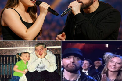“They told him he could never be a father… but when Eminem stood on stage with Hailie, holding her hand as they sang ‘Mockingbird,’ the world saw not a rapper, but a dad who had finally won.” — A rare public moment between father and daughter that shook fans to tears