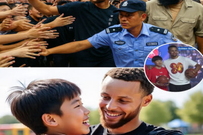 “The grand opening was chaos — bodies pressed, voices shouting, sneakers flying… and then Steph Curry grabbed the mic. What he said silenced the room and turned a riot into reverence.” — A shocking moment in Shanghai proves why the NBA star is more than an athlete
