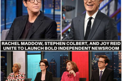 “Breaking News: Rachel Maddow, Stephen Colbert and Joy Reid Team Up to Create Bold Independent Newsroom!”
