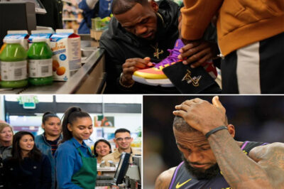“You’re gonna wear those in public?” she laughed… Cashier Mocks LeBron’s Kicks at a West Hollywood Grocery Store – Minutes Later Her Reaction Sets the Internet on Fire and Fans Call It the Smoothest Clapback in Sports History