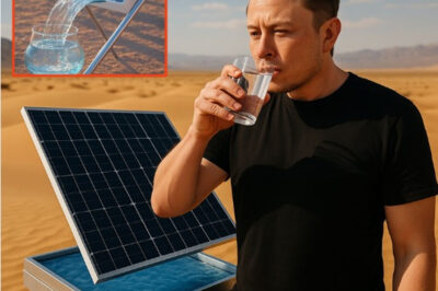 Elon Musk Shocks the World with Solar Hydrogel Panels That Pull Drinking Water Straight from Desert Air