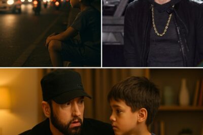 “He opened the door… and saw himself.” — Eminem faced his own childhood in the eyes of a homeless boy on a freezing Detroit night