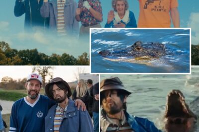 Eminem shocks the Happy Gilmore 2 set by performing an underwater scene with a real alligator