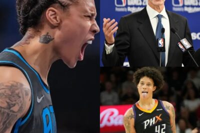 “Brittney Griner BANNED FOR LIFE by NBA Commissioner Adam Silver – Shocking Allegations Rock the WNBA!”