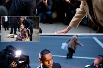 LeBron James Abruptly Walks Off Live Interview to Rescue Elderly Woman in Distress — A Raw, Unscriped Moment That Left the Nation Holding Its Breath