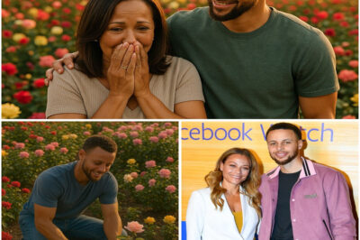 When the rose garden was revealed, Curry’s mother burst into tears of emotion, hugging her son as if she couldn’t believe it was real. Curry, on the other hand, suddenly burst into tears in the middle of the crowd, kneeling before his mother. He squeezed her hand, looked straight into her eyes and said only three words. She almost collapsed, hugged her son and burst into tears, causing everyone who witnessed to shed tears. No one heard those three words clearly, but they only knew that it made both of them melt in each other’s arms. A moment both simple and haunting, enough to shock the audience. What were those three words – an apology, an oath… or a secret buried for many years?