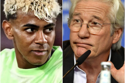“He’s just a footballer,” Richard Gere stated bluntly, immediately creating a tense atmosphere. He showed indifference toward Lamine Yamal’s brilliant achievements, which have brought glory to Spain. Barely ten minutes after the program ended, Yamal posted a brief ten-word comment — but it was so sharp that it left Richard Gere embarrassed and ignited a wave of outrage on social media.