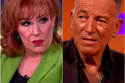 “HE’S JUST A CONSERVATIVE, SELFISH SINGER.” That’s what Joy Behar said — just seconds before the studio turned into a televised earthquake, and Bruce Springsteen responded with a single line that left Joy Behar frozen live on air. At first, Bruce Springsteen said nothing. He nodded. Breathed. Waited. But when Joy Behar kept going… everything suddenly changed. Bruce Springsteen slowly lifted his head, placed both hands on the table, and delivered seven words — no more, no less: “I am not a one-dimensional singer.” The cameras kept rolling, not pausing for a second. But the director didn’t dare whisper “continue.” Someone backstage exhaled. The guests stared down at the floor. Joy Behar? Not a sound. Just one blink. And then… silence. The man once dismissed as “just a singer from another era” had just done what no one else had achieved in ten years of live television: He froze the entire studio. Not out of rage. But because everyone suddenly realized — they had misjudged him. The clip is now being shared by the hour — not because Bruce Springsteen appeared powerful, but because his words tore straight through a media façade that had been polished for decades. So what exactly were those seven words? And why are people calling this the moment a daytime icon lost her voice — live on air?