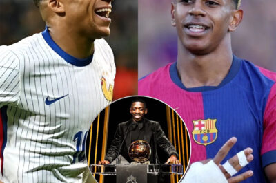 BALLON D’OR DEBATE: Kylian Mbappe has revealed his pick for the 2025 Ballon d’Or, telling TF1 that while Lamine Yamal is a huge talent, he’s not yet ready to contend for football’s biggest prize. Instead, Mbappe backed his French teammate for the honor — even adding with a smirk: “Yamal is special, but at the end of the day, he’s still just a kid.”