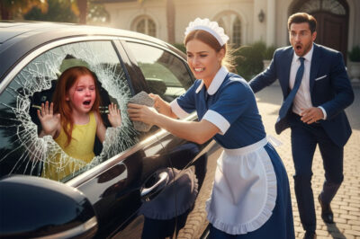 Millionaire’s new wife “forgets” his daughter locked in the car, until the maid did the Unbelievable