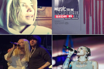 Fans were left in disbelief when Skylar Grey unexpectedly joined an online streaming party dedicated to Eminem, casually dropping into the chat before turning the event into an intimate Q&A; what began as a simple listening session soon became a frenzy as Grey answered fan questions about her collaborations, her memories of writing hooks with Marshall, and even hinted at future projects; witnesses said the chatroom exploded with thousands spamming heart emojis and screaming “queen” as her candid replies kept pouring in; one moment that went viral came when a fan asked about Love the Way You Lie and Grey admitted she still cries when she hears Eminem perform it live; tabloids are dubbing it “the most wholesome fandom moment of the year,” while insiders whisper the surprise cameo may be part of a larger rollout tied to Eminem’s rumored Christmas project.