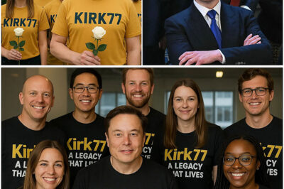 MEMORIAL SHIRT: Elon Musk Drops Powerful Tribute for Charlie Kirk  Every Tesla & SpaceX employee will wear a bold tee with “Kirk77: A Legacy That Lives.” Musk calls it a vow — a promise to carry Kirk’s fire, fight, and fearless spirit forward…