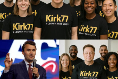MEMORIAL SHIRT: Elon Musk Unveils Tribute Apparel for Charlie Kirk Elon Musk has announced a company-wide tribute: every Tesla and SpaceX employee will receive a black shirt printed with bold white letters — “Kirk77: A Legacy That Lives”. Musk said the shirt is more than fabric, it’s a vow: “Every time we wear it, we carry his fight, his fire, and his fearless spirit with us.” Factories, offices, and even launch pads will now echo with a single message of remembrance…
