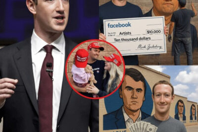 BREAKING: CEO Facebook Mark Zuckerberg spends $10,000 to pay artists to paint murals of Charlie James Kirk’s face across US cities to commemorate his contributions. And he’s not stopping there, he announced a special gift for Kirk’s two children