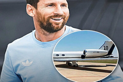 Inside Lionel Messi’s luxury £12million private jet with family names on steps, No 10 on tail, kitchen & two bathrooms
