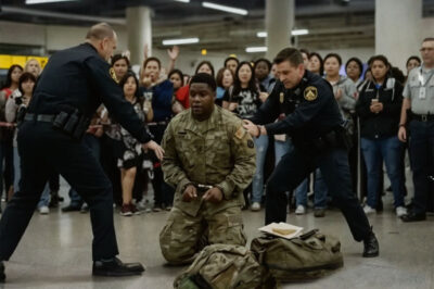 Cops Arrest a Black Soldier At the Airport, Minutes Later, They Learn Who He Was …