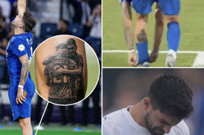 Rúben Neves broke into tears as he celebrated with a tattoo of himself and Diogo Jota—but it was the final detail that left fans speechless. After scoring against Al Qadisiyah in the Saudi Pro League’s second round, Neves pulled down his sock to reveal the new tattoo of him and Jota, before making a gesture that silenced the crowd.