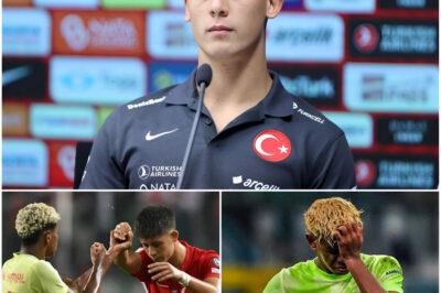 “Shut up, Barbie.” — Arda Güler shocked everyone by calling Lamine Yamal a puppet on live television, after Yamal insulted him and called him “young trash from Turkey.” With just 12 words, Güler left the Barcelona star speechless. Yamal tried to respond, but was faced with a harsh truth from the young Real Madrid talent, leaving the entire studio stunned and silent. The audience erupted in applause, stood up, and began cheering.