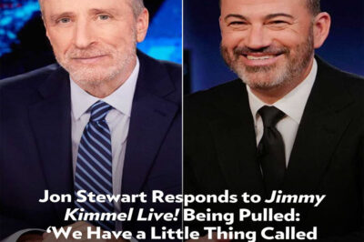 Jon Stewart Responds to Jimmy Kimmel Live! Being Pulled: ‘We Have a Little Thing Called the First Amendment’