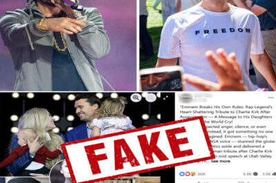 Fact Check: Did Eminem really drop a heartfelt tribute song for Charlie Kirk after his tragic shooting death? The rumor spread like wildfire online, sparking shock, anger, and even hope among some fans. But here’s the blunt truth—there’s no such song. The so-called “Eminem tribute” is nothing more than AI-made nonsense, a digital hoax dressed up as reality. No late-night recording session, no surprise release, no emotional verses from Slim Shady himself.