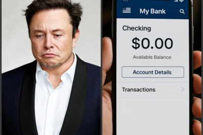 “Elon Musk’s Bank Account Hits Zero — The Shocking Secret Behind the Billionaire’s Collapse”