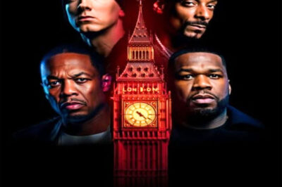 CONFIRMED: Eminem, Snoop Dogg, Dr. Dre & 50 Cent Announce the 2026 World Tour — London Secures Three Explosive Back-to-Back Nights in a Hip-Hop Takeover the World Will Never Forget!! History isn’t just being made — it’s being rewritten. For the first time ever, Eminem, Snoop Dogg, Dr. Dre, and 50 Cent will storm the global stage together on the World Tour 2026, and London is already the epicenter of the earthquake: three consecutive nights locked in. Insiders are calling it “a once-in-a-lifetime hip-hop takeover”, while fans describe it as the closest thing to a rap Super Bowl stretched into an entire summer. From Wembley Stadium’s deafening roar to New York’s skyline shaking under the beats, this tour promises not just music, but a movement — a reunion so massive it may never happen again.