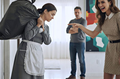 Millionaire catches his girlfriend humiliating the maid… what she did left everyone speechless