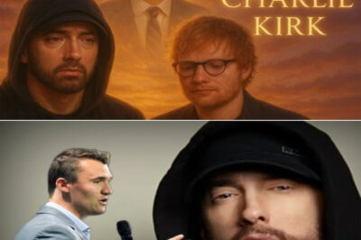 A Collaboration No One Expected: In one of the most emotional musical moments of 2025, Eminem and Ed Sheeran have joined forces once again — this time, not for a chart hit, but for a tribute. Their new track, “Rest in Peace Charlie Kirk, Gone Too Soon,” is a heartbreaking dedication to the late conservative activist whose sudden death at 31 shocked the nation.