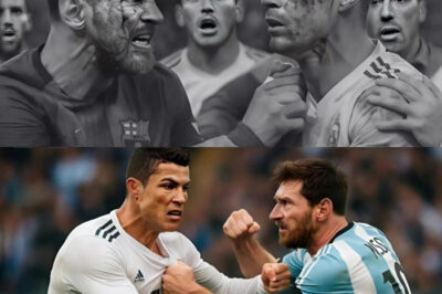 BREAKING: Football World Stunned — Ronaldo and Messi Clash Fiercely on the Field, Nearly Coming to Blows…