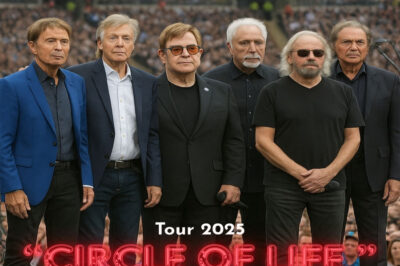 SIX LEGENDS, ONE TRIBUTE: Last night in London, England, history stood still. Cliff Richard, Paul McCartney, Elton John, Tom Jones, Barry Gibb, and Engelbert Humperdinck walked onto the stage side by side, and 70,000 fans — along with millions more watching worldwide — held their breath. There were no fireworks. No spectacle. Only six voices, united in grief and reverence, rising into the night air.