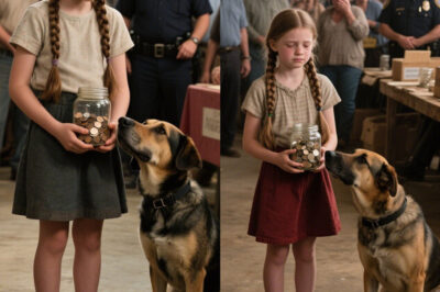 A Child Walked into a Police Dog Auction Alone—What She Said Left the Room in Tears