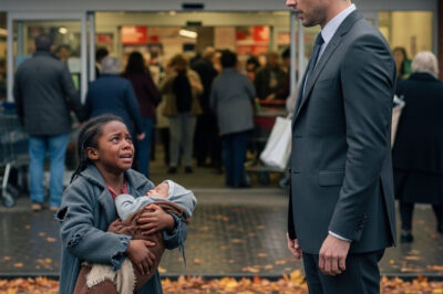 “I Promise To Pay You Back When I Grow Up” – Black Girl Asks Millionaire For A Box Of Milk For Her Newborn Brother, His Answer Shocks Everyone…