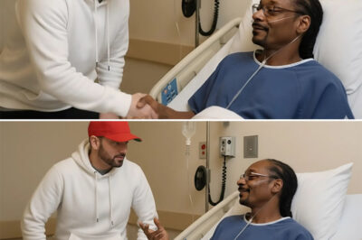 A touching moment in hip-hop history — Eminem quietly visited Snoop Dogg in the hospital, showing support and friendship that goes beyond the spotlight