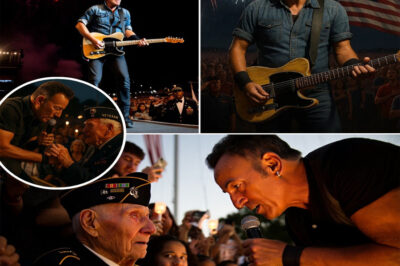 The Air Was Electric As Bruce Springsteen Declared, ‘Tonight, We Tell Our Story… Every Joy, Every Pain.’ From ‘Independence Day’ To ‘Born In The U.S.A.,’ He Reminded Fans, ‘This Is Our Country, Flawed And Beautiful—And We Still Believe In It.’ Kneeling To Lift A Veteran’s Arm During ‘Land Of Hope And Dreams,’ He Whispered, ‘We Are In This Together, And We Always Will Be.’ A Night Of Music Became A Night Of Heart, Tears, And Unforgettable Humanity