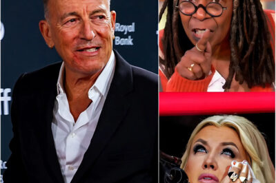 After Whoopi Goldberg suddenly lashed out at Erika Kirk, calling her a “T.R.U.M.P puppet,” legendary Bruce Springsteen intervened to defend Kirk and deliver a lesson in respect that earned him a standing ovation from the audience.