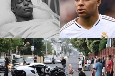 SAD NEWS: 30 minutes ago, Kylian Mbappé was involved in a horr!fic car cr@sh on his way back from training, his family revealed his current condition, shocking fans…