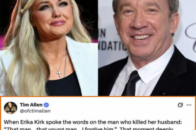 Tim Allen’s 60-Year Journey to Forgiveness: “I Forgive the Man Who Killed My Father.” Erika Kirk’s Words to The Man Accused of Killing Her Husband Finally Healed a Wound That Time Could Not Heal.