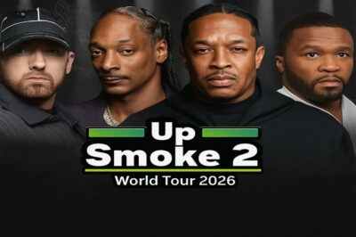 UP IN SMOKE 2 LEAKED?! Fans Go Crazy When Rumors Eminem, Dr. Dre, Snoop Dogg & 50 Cent Quietly Prepare For 2026 Global Destruction Tour — Logos, Merchandise & The Hiphop Revival Has Begun!
